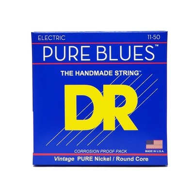 DR PHR-11 Pure Blues Vintage Pure Nickel Electric Guitar Strings 11-50 -