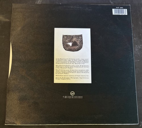 David Sylvian - Let The Happiness In 12" Single - Black Vinyl (Virgin, 1987) EX - Picture 2 of 3