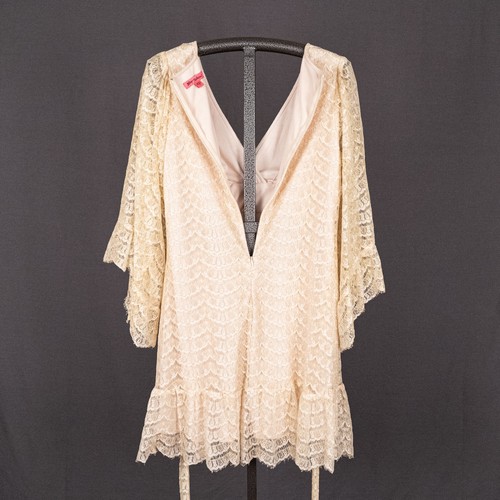 Betsey Johnson Lace Garden Fairy Dress Size 14 Y2K Romantic Whimsigoth Coquette - Picture 7 of 7