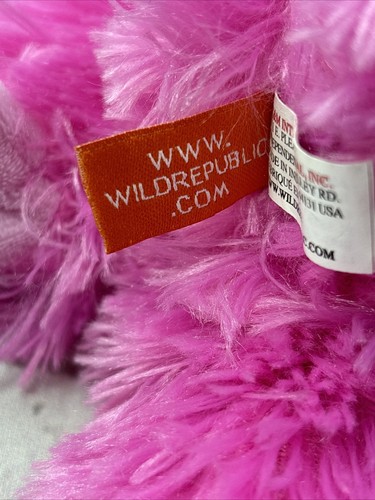 Wild Republic Sloth Beanbag 16” Plush Hot Pink Stuffed Animal Zoo Fuzzy Cuddly - Picture 13 of 15