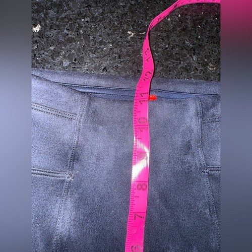 NEW SPANX Rich Navy Blue High-Waisted SUEDE SLIMMING Stretch Leggings Sz XS - Picture 10 of 11