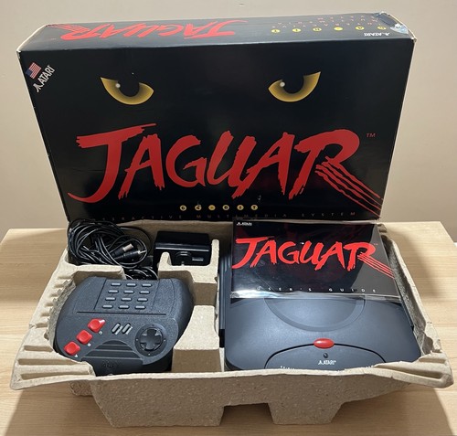 Boxed Atari Jaguar Game Console Controller Power Supply PAL Working UK Seller!