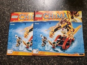 LEGO 70144 Chima Instruction Book 1 And 2, No Bricks Books Only Instructions