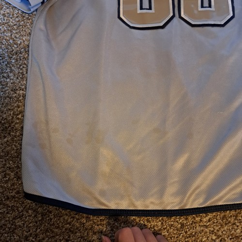 Vtg 90s FUBU 05 Sports Collection USA Jersey Size Large Silver Navy Blue Limited - Picture 10 of 16