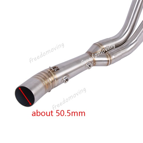 For Yamaha MT07 FZ07 2025 2026 Motorcycle Exhaust System Header Front Link Pipe - Picture 3 of 7