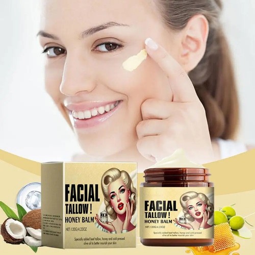 120g Beef Tallow Skin Care,Honey Beef Tallow Moisturiser Cream,Beef Tallow Face - Picture 4 of 7