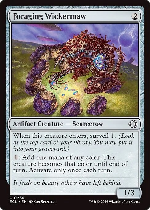 FORAGING WICKERMAW x4 mtg NM-M Lorwyn Eclipsed 4 Common