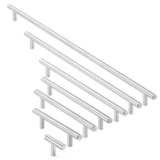 Solid Stainless Steel Kitchen Cabinet Hardware Handle Pull Brushed Nickel