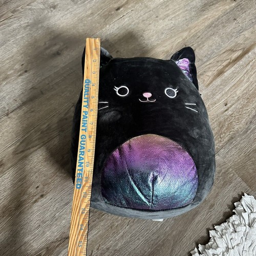 Squishmallows Black cat Kyra With Neon Large 12” New Rare - Picture 9 of 11