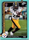 2025 Topps Chrome Football Teal Wave Refractor Kaleb Johnson #323