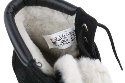 TIMBERLAND Women Boots EU37.5 Black Leather Waterproof Shearling Lined Winter - Picture 9 of 12