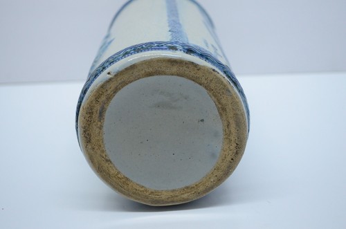 CRACK alte Schlafauge Milling Co Steinzeug Vase Sioux Häuptling Libelle Rohrkolben Vintage - Bild 8 von 13