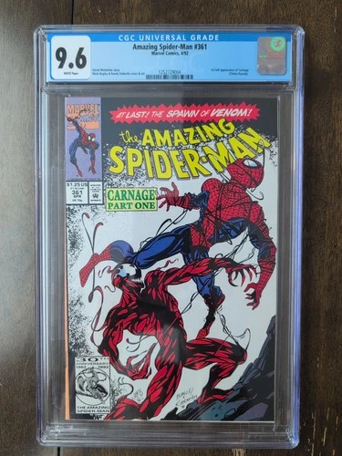 AMAZING SPIDER-MAN #361 - FIRST CARNAGE - CGC 9.6 - EMERGENCY LIQUIDATION SALE