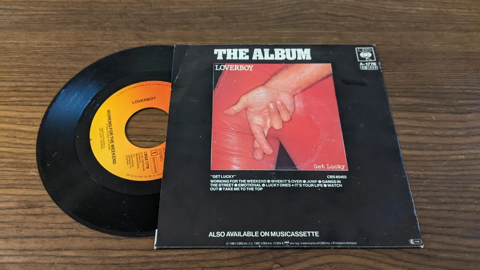 Disque 45 Tours Vinyle Loverboy Working for the weekend  1981 NL - Photo 2/3