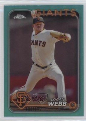 2024 Topps Chrome Aqua Refractor 105/199 Logan Webb #168 06y2