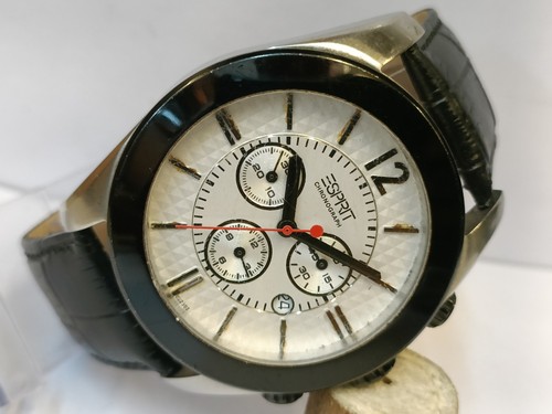 ESPRIT CHRONOGRAPH QUARZ WEISSES ZIFFERBLATT 805 HERREN VOLL FUNKTIONSFÄHIG, BAND AFTERMARKET - Bild 4 von 20
