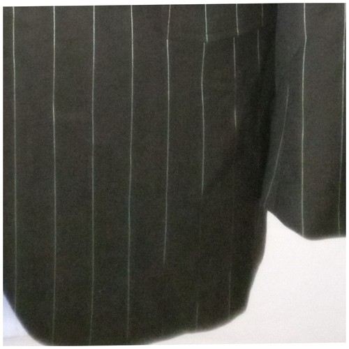 Etro 3BTN Wool Suit Pinstripe Brown & Blue Eu Sz 52 Made In Italy US Sz 42 - Picture 17 of 17