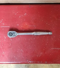 Snap-on 3/8" Dr Chrome Ratchet F710 Vintage Underline Logo Works 
