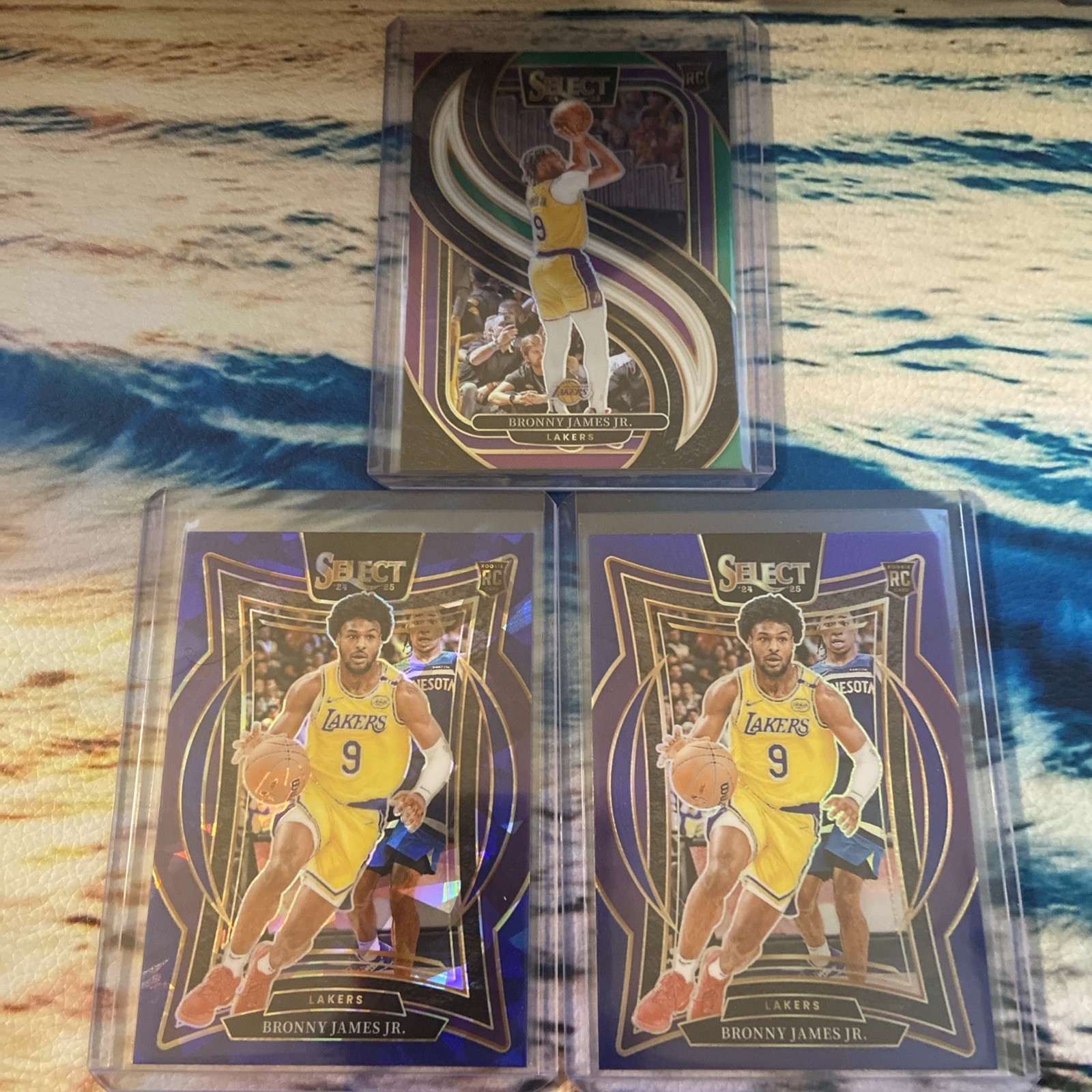 2024-25 Panini Select - Premier Level Bronny James #179 Tri-Color Prizm (RC)