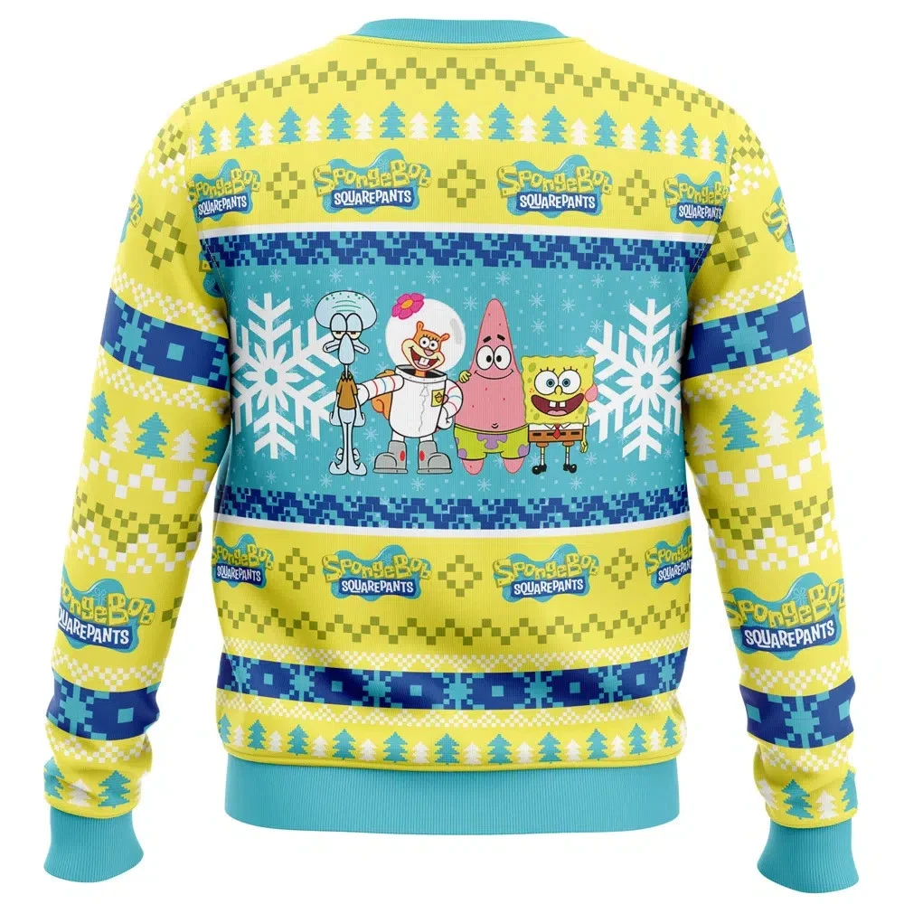Christmas Spongebob Nick 90s Ugly Christmas Sweater