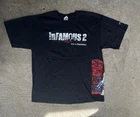 Vintage Infamous 2 Shirt Sony PS3 PlayStation 3 2010 Promo Sucker Punch RARE XL