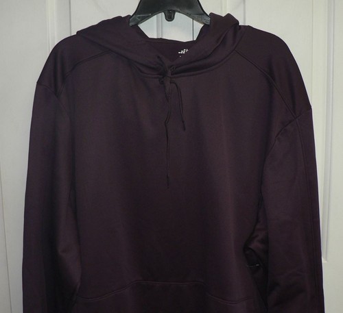 BCG Men's PF Long Sleeve Moisture Wicking Pullover Hoodie in Dk Purple 3XL $25 - Picture 4 of 5