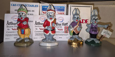 Wade 4 x Limited Edition Arthur Hare Figurines - 3 boxed with certificates vgc