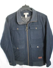 DULUTH TRADING Navy Blue EMPIRE BUILDER Wool Blend Jacket Men’s XL Thinsulate