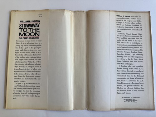 Stowaway To The Moon, by William R. Shelton - 1973 - 1st, Hardcover Book DJ - Picture 2 of 12