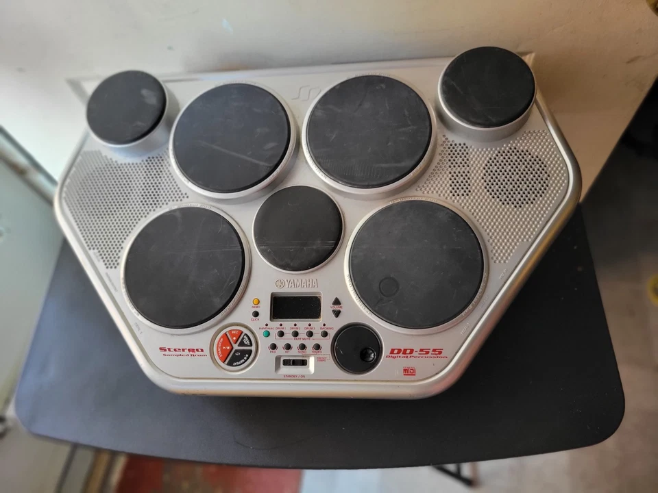 Yamaha DD-55 5" Digital Pad Drum Kit Drum Only Percussion For Parts - Image 2 of 4