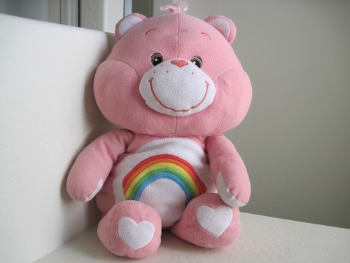 GIANT Big Care Bears CHEER BEAR 28" Plush Stuffed Animal - Picture 1 of 5