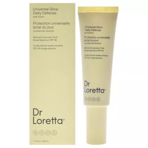 Universal Glow Daily Defense Mineral Sunscreen Fluid SPF 40 by Dr. Loretta-1.7oz