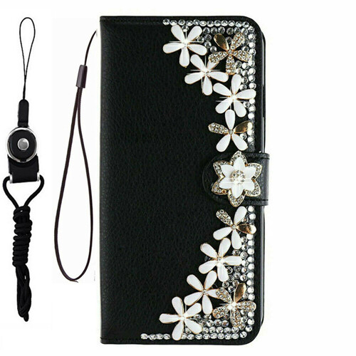 Men/Women Magnetic Leather Detachable Card Holder Flip Wallet Phone Case Cover - Picture 9 of 9
