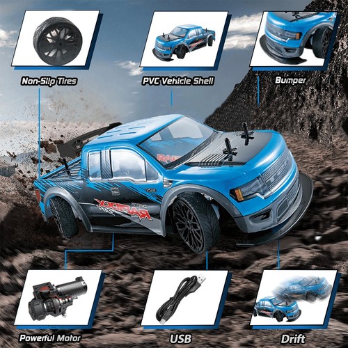 Remote Control Toy Race Car Off Road Remote Control Truck Drifting High Speed, E - Picture 17 of 20