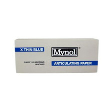 Ada Products 11001 Mynol Articulating Paper Booklets Extra Thin Blue 140/Pk