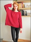 GUDRUN SJODEN Long Sleeve Cotton Knit Oversized Sweater Sweater Size S/M