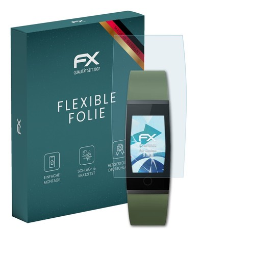 atFoliX 3x Folie für Realme Band Schutzfolie klar&flexibel Displayschutzfolie