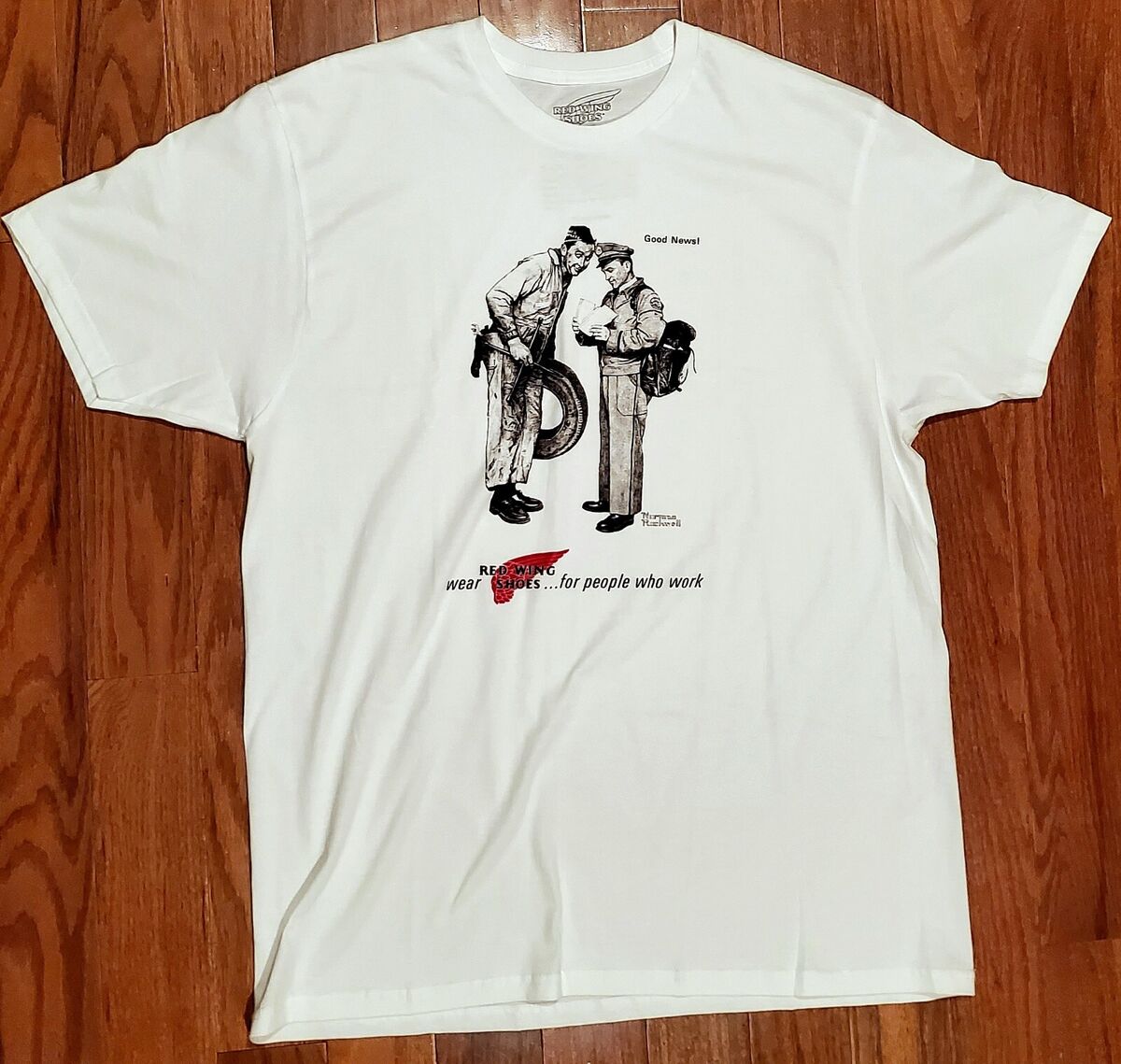 Red Wing Shoes 97608 Archival Ad T Shirt Multiple Sizes eBay