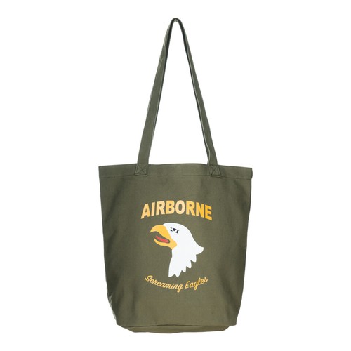 Vintage US Army WWII 101st Airborne Division Canvas Bag Shoulder Bag Shopper - Picture 1 of 4