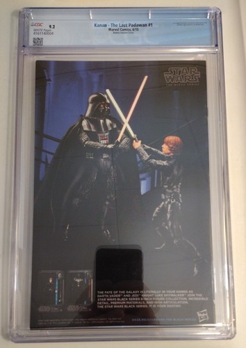 Star Wars Kanan - The Last Padawan 1 CGC 9.4 Variant 2015 1st Wren , Kanan - Picture 9 of 10