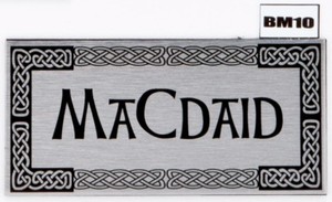 House Sign Plaque Personalised Celtic Name Plate Door Number