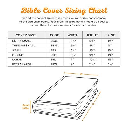 Bible Cover Teal Canvas Strength Dignity Proverbs 31:25 for Men and Women - Picture 2 of 8