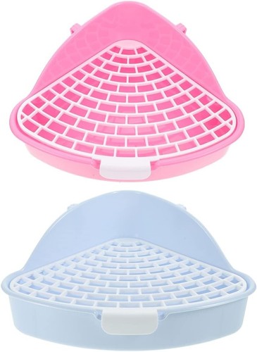 Animal Pet Kit Triangle Potty Space-saving Litter Box Detachable Ideal for Guine - Picture 3 of 3