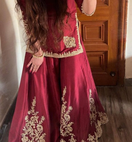 Mujeres Vestido Paquistaní Salwar Kameez Trajes Preparados Indio Boda Fiesta 3 Piezas - Imagen 3 de 12