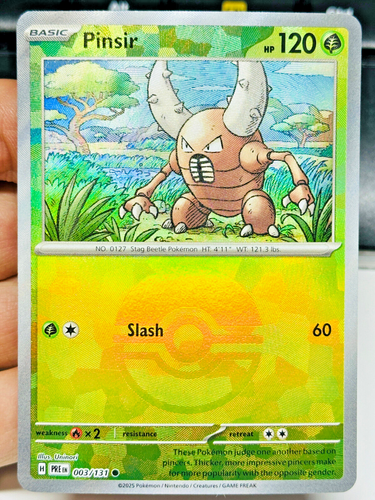 Pokemon SV Prismatic Evolutions Pokeball & Master Ball Reverse 1-131 You PICK! - Picture 5 of 196