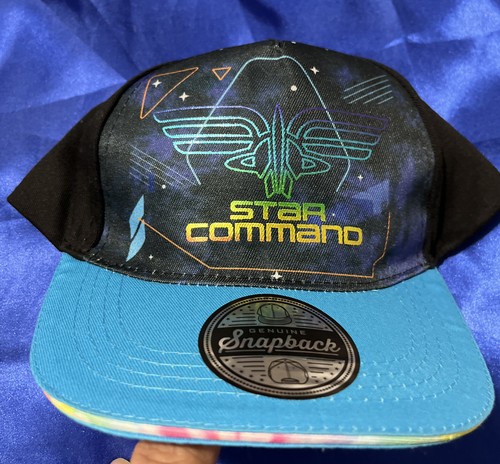 New Disney Pixar Lightyear Star Command Snapback Adjustable Cap Hat Boys Black - Picture 7 of 7