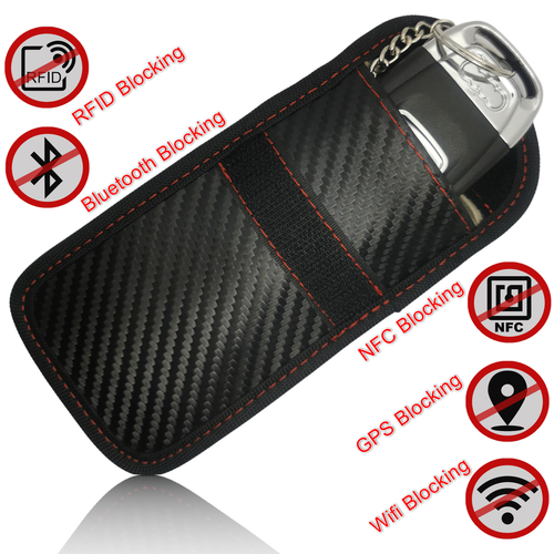 2x Autoschlüssel Keyless Go Schutz RFID Auto Schlüssel Tasche Blocker Etui Hülle - Bild 2 von 7