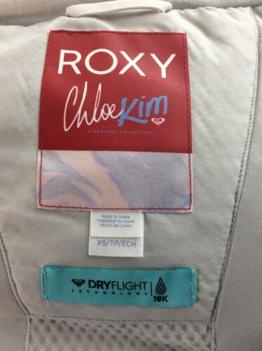 ROXY CHLOE KIM WOMENS SKI SNOWBOARD JACKET UK XS WHITE RRP £240 AD - Picture 15 of 15