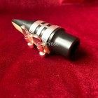 Handmade Carved Copper Sliver Plated Ligature Alto Saxophone Ebonite Mouthpiece