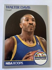 1990-91 Hoops Basketball Card #93 Walter Davis Denver Nuggets NmMt Free Shipping
